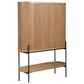 Furniture Worldwide Linnea Bar Cabinet in Natural Oak, , large