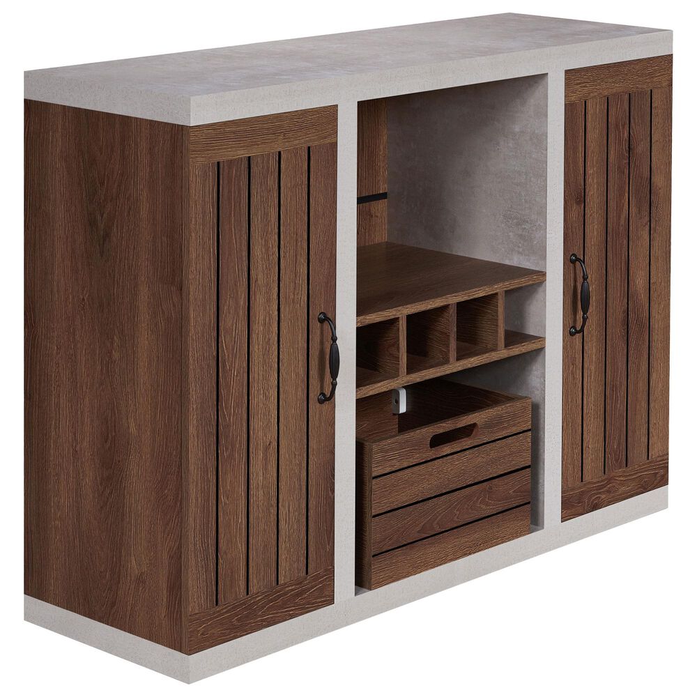 Furniture of America Taylor Buffet in Distressed Walnut, , large