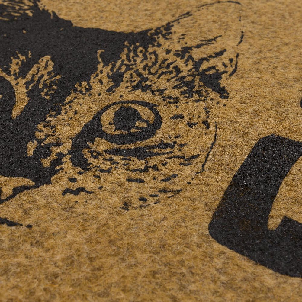 Karastan Bristol Cat Crazy 1&#39;6&quot; x 2&#39;6&quot; Natural Door Mat, , large