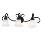 Vaxcel Bella 3-Light Bathroom Vanity Fixture in Matte Black, , large