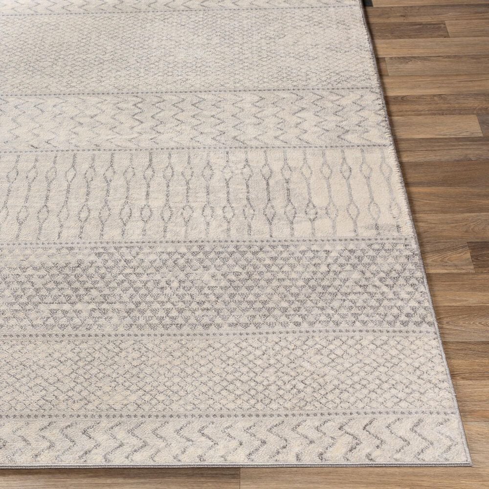 Surya Monaco MOC-2306 8&#39;10&quot; x 12&#39;4&quot; Silver Gray and Ivory Area Rug, , large