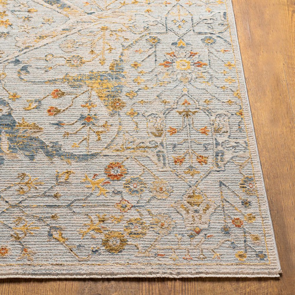 Surya Reina Denim, Light Gray, Cream, Tan, Mustard, Olive and Rust 5' x 7'5" Area Rug, , large