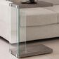Pacific Landing Accent Table in Weathered Grey and Clear, , large