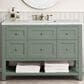 James Martin Vanities Breckenridge 48" Single Bathroom Vanity in Smokey Celadon with 3 cm Ethereal Noctis Quartz Top and Rectangular Sink, , large