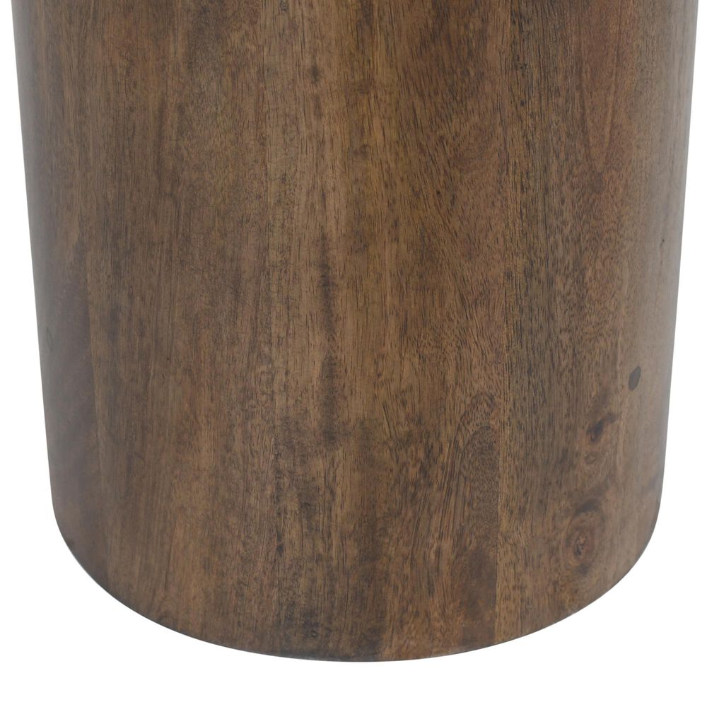 Waltham Mandara Chairside Table with Pedestal Base in Walnut, , large