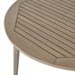 Hearth and Haven Outdoor Wooden Dining Table with Straight Leg and Round Tabletop in Gray, , large
