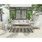 Nourison Positano Geometric Black 4" x 6" Indoor/Outdoor Area Rug, , large