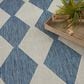Nourison Positano Geometric Navy Blue 9" x 12" Indoor/Outdoor Area Rug, , large