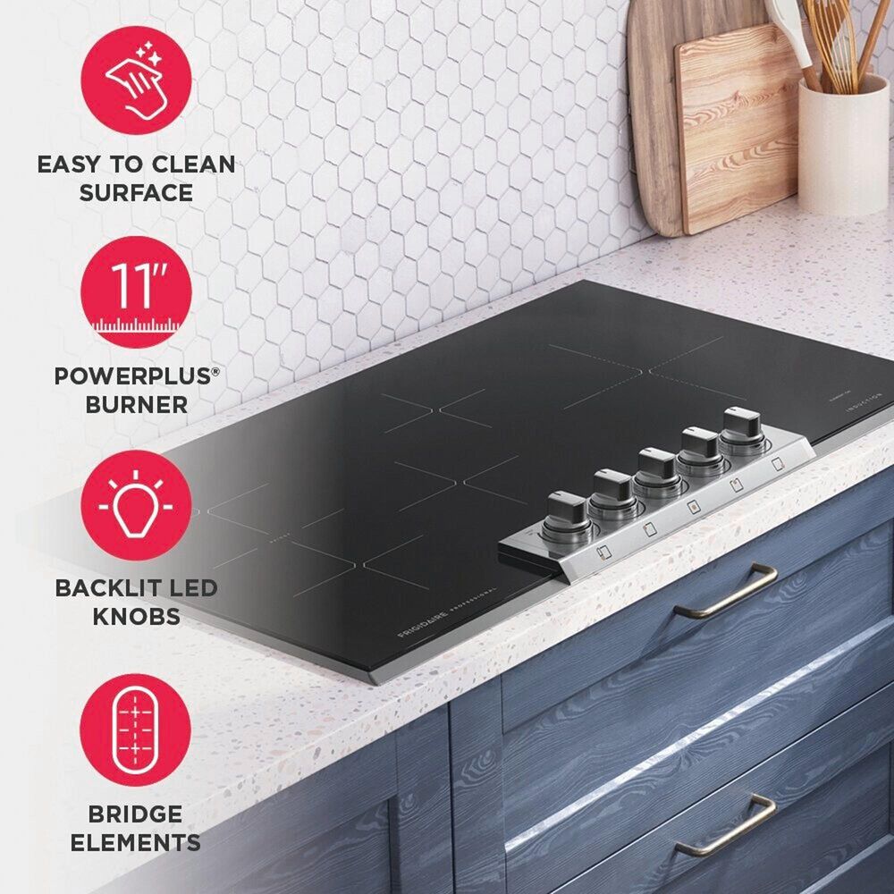 Frigidaire Professional Professional 2-Piece Kitchen Package with 30" Single Wall Oven and 36" Induction Cooktop in Stainless Steel, , large