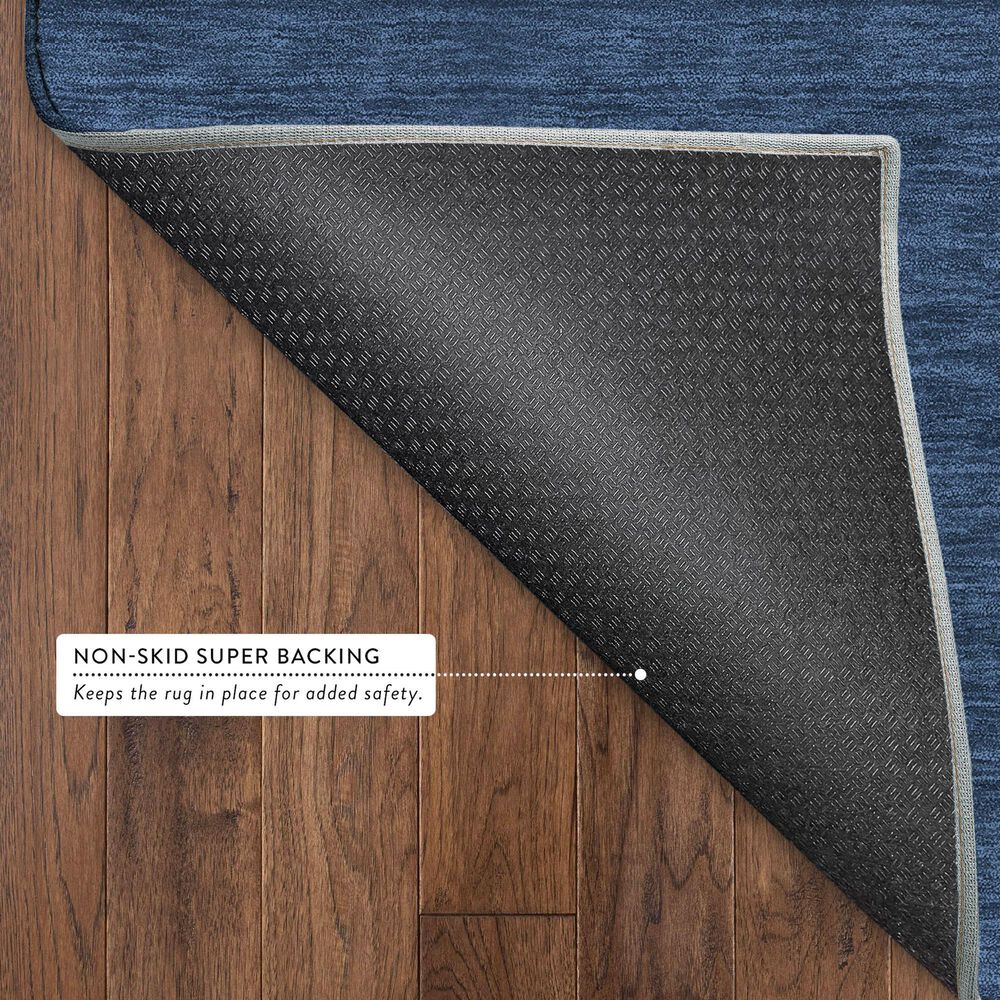 Dalyn Rug Company Soft Essentials Solid Navy 8' Round Area Rug, , large