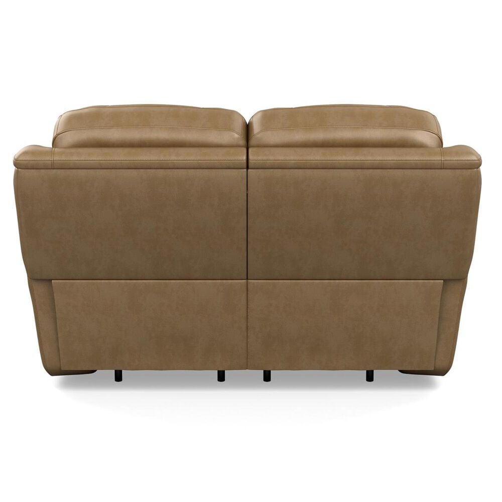 Flexsteel Cade Leather Power Reclining Loveseat with Headrest in Sand, , large