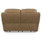 Flexsteel Cade Leather Power Reclining Loveseat with Headrest in Sand, , large