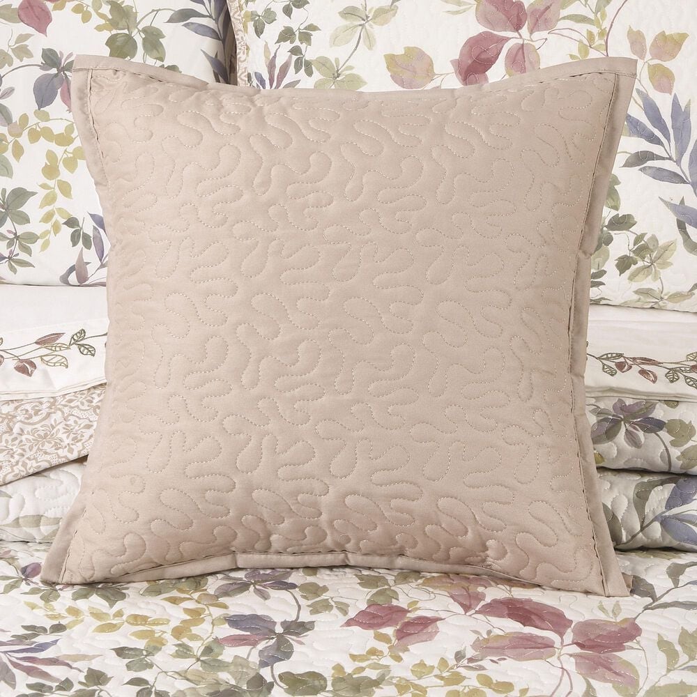 J. Queen New York Rosewood 16&quot; Square Quilted Throw Pillow in Rose, , large