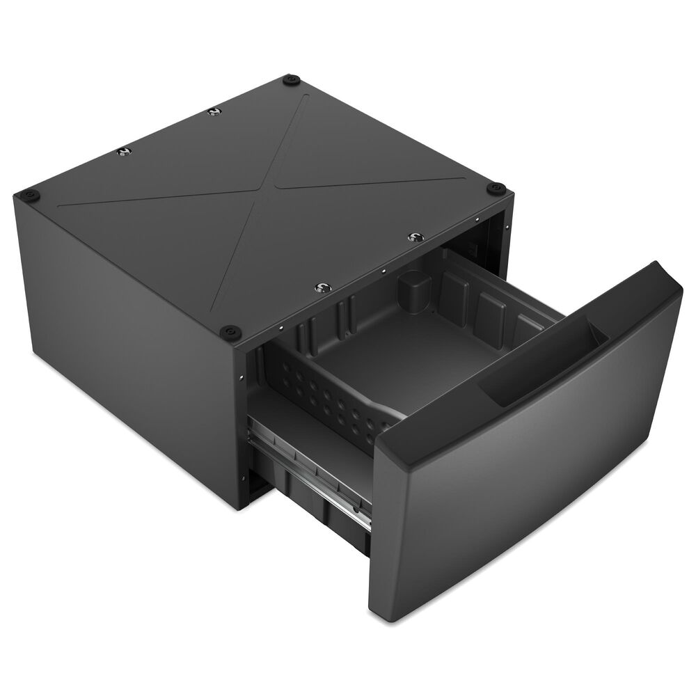 Whirlpool 15.5" Pedestal for Front Load Washer and Dryer with Storage in Volcano Black, , large