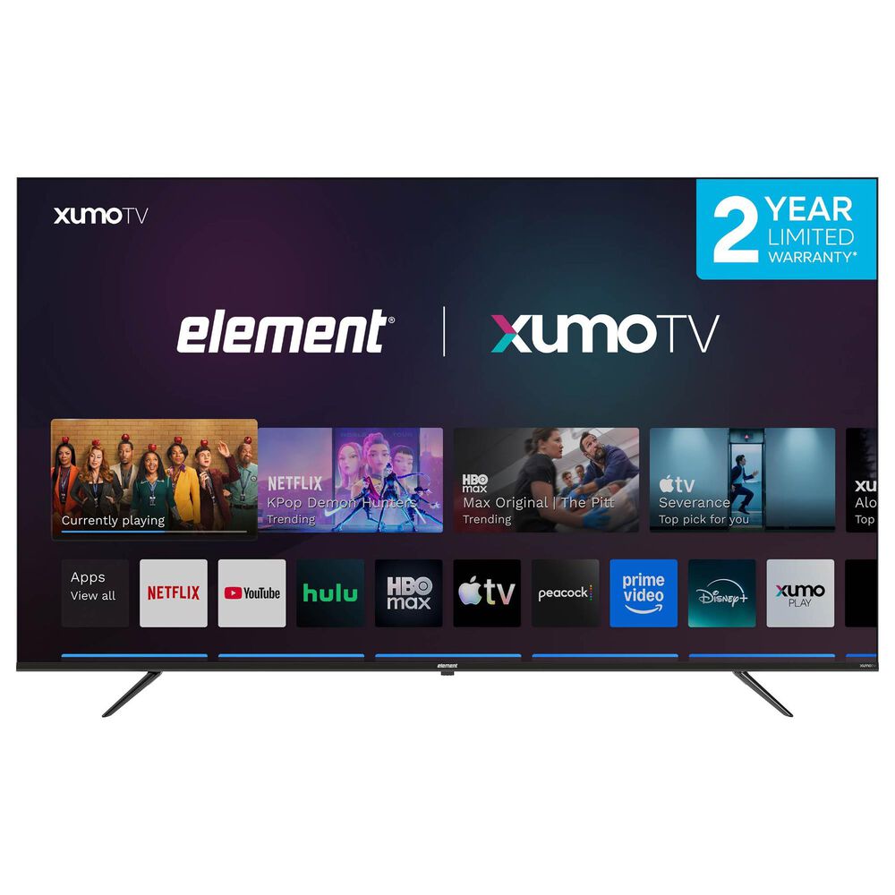 Element 75" Class QLED 4K UHD - Smart Xumo TV with 2.1 Channel Soundbar System in Black, , large