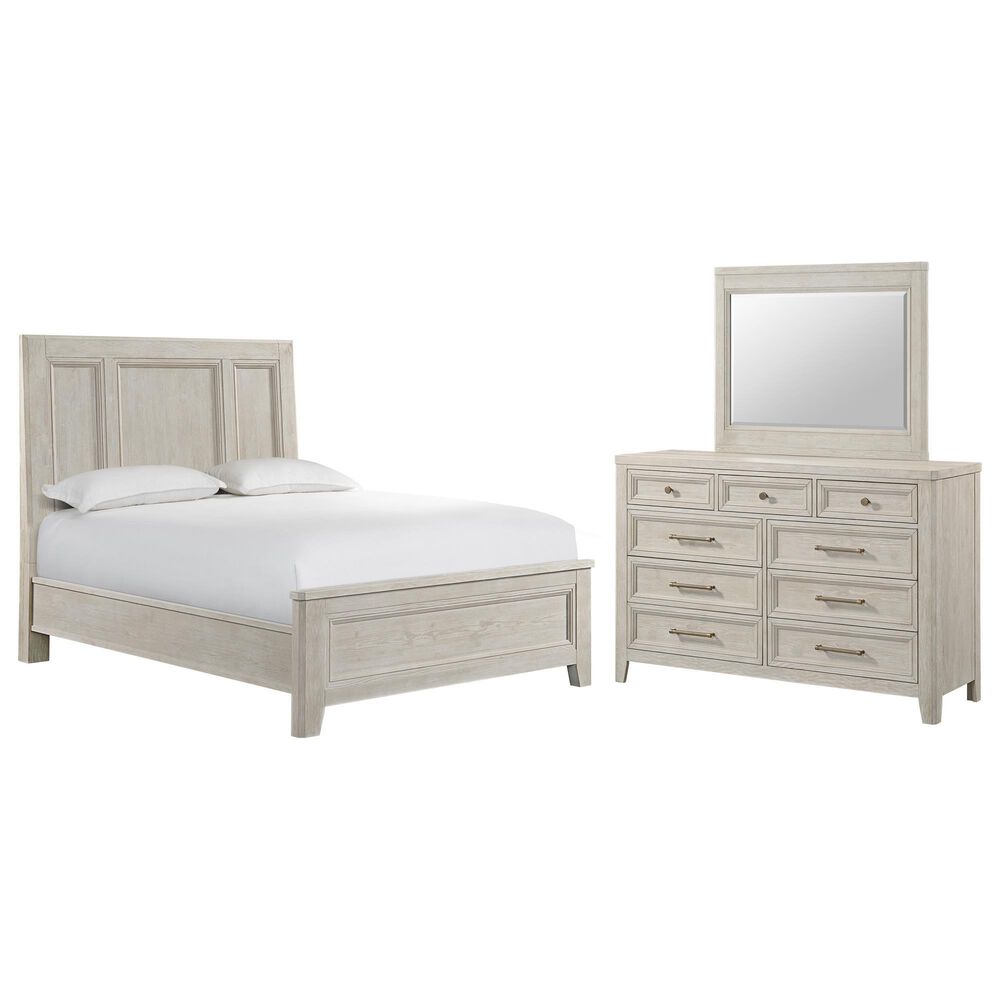 Hawthorne Furniture Carlson 3-Piece Queen Panel Bedroom Set in Washed Linen, , large
