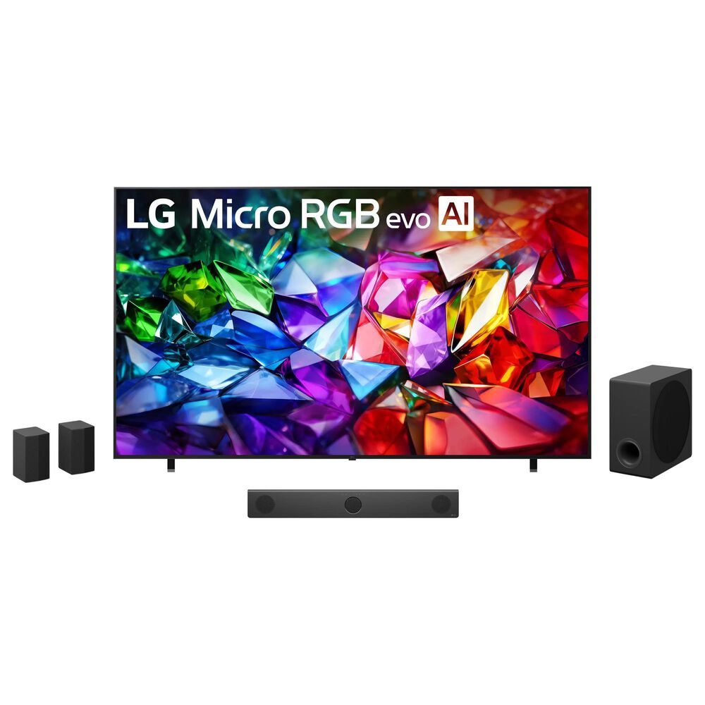 LG 100" Class 95B Series Micro RGB evo AI 4K LED Ultra HD - Smart TV with 5.1.3 Channel Soundbar System in Black, , large