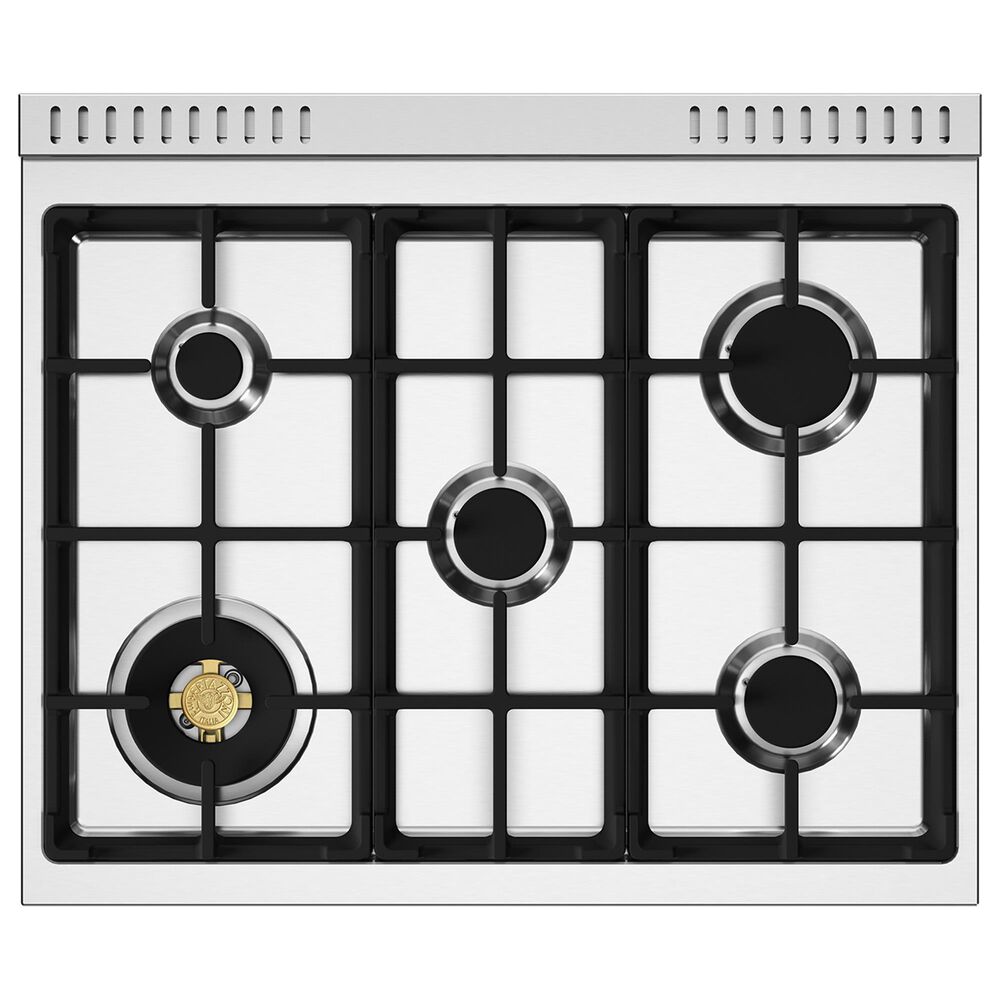 Bertazzoni Master Series 30" All Gas Range in Nero Matte and Gold, , large