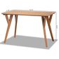 Baxton Studio Sahar Dining Table in Walnut Brown - Table Only, , large
