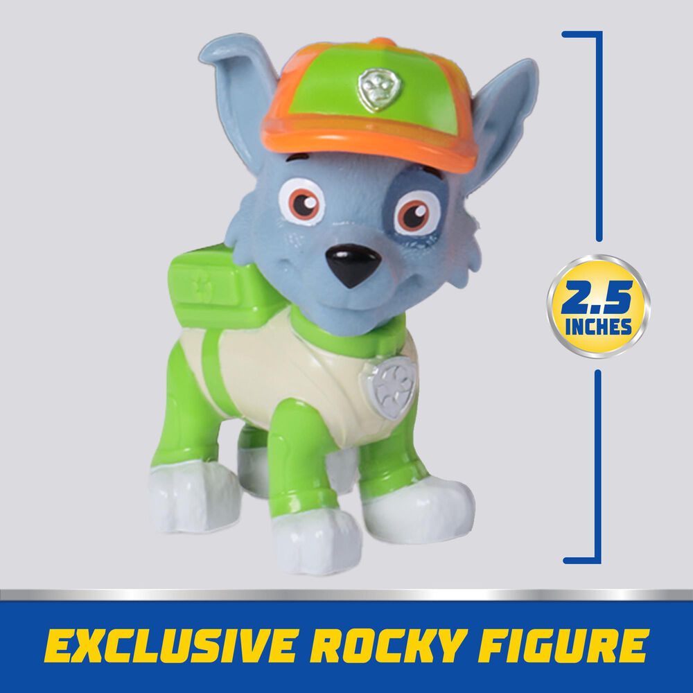 PAW Patrol PAW Patrol Rocky's Crush N' Roll Recycling Truck Vehicle, , large
