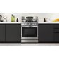 Samsung 2-Piece Kitchen Package with 6.0 Cu. Ft. Freestanding Gas Range and Bespoke 2.1 Cu. Ft. Over-the-Range Microwave in Fingerprint Resistant Stainless Steel, , large