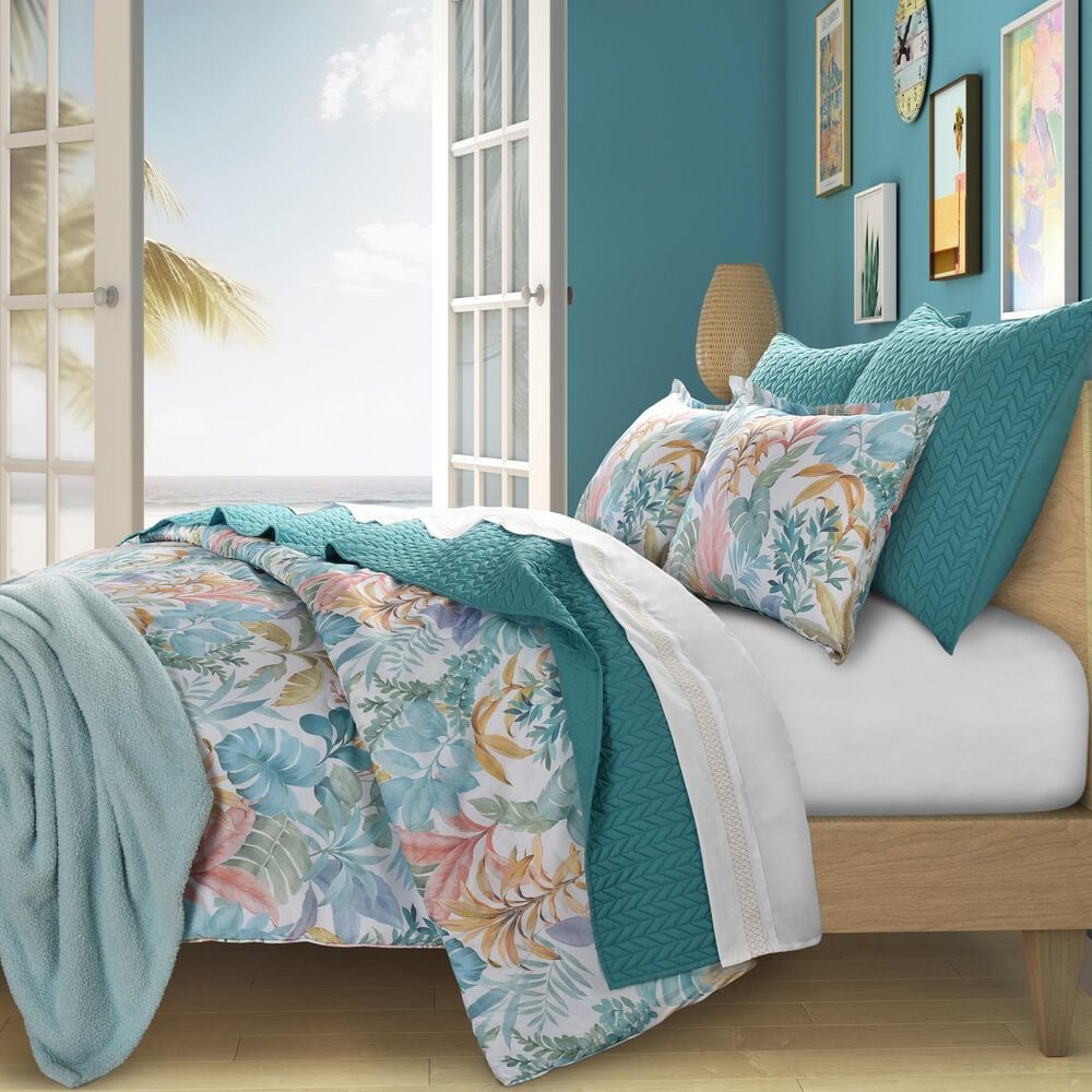 J. Queen New York Bahama 2-Piece Twin/Twin XL Comforter Set in Aqua, , large