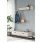 Ashley Socalle Wall Mounted Coat Rack with Shelf in Light Natural, , large