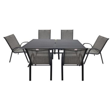 Redline Creation Inc. 7-Piece Dining Set in Matte Black, , large
