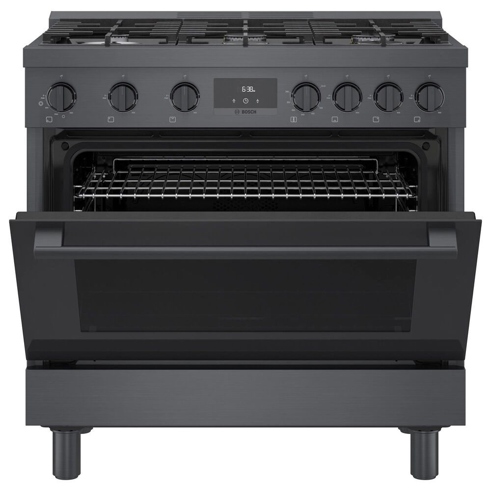 Bosch 36&quot; Freestanding Gas Range in Black Stainless Steel, , large
