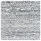 Safavieh Micro-Loop MLP228A 5" Square Ivory and Black Area Rug, , large