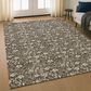 Dalyn Rug Company Soft Essentials Floral Chocolate 3" x 5" Indoor/Outdoor Area Rug, , large