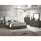 Crown Mark Sharpe Full Bed in Gray Brown, , large