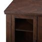Walker Edison 48" Corner Fireplace TV Stand in Traditional Brown, , large