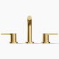Kohler Elate Widespread Bathroom Sink Faucet in Vibrant Brushed Moderne Brass, , large