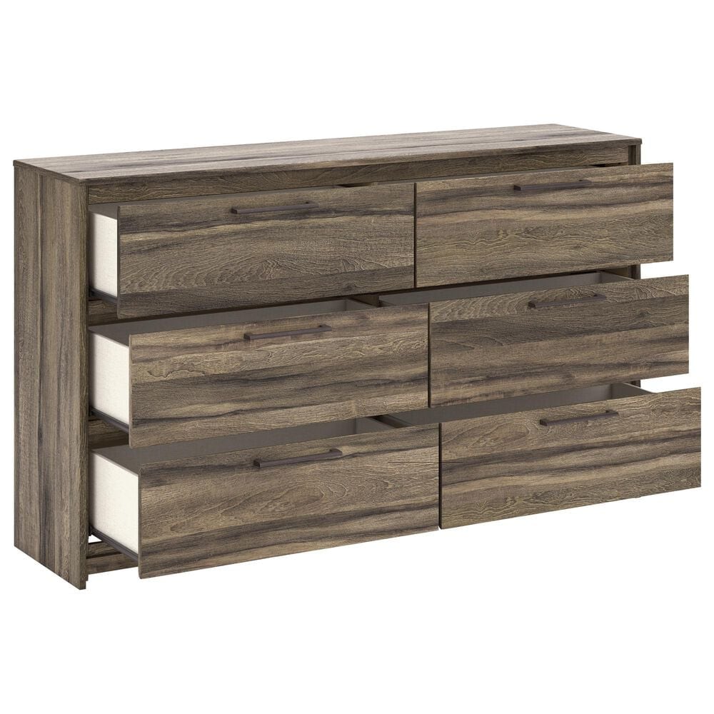 Ashley Elbrim 6-Drawer Dresser in Weathered Brown, , large