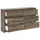 Ashley Elbrim 6-Drawer Dresser in Weathered Brown, , large