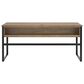 Ashley Montia 2-Piece Desk and Bookcase Set in Light Brown and Gunmetal Gray, , large