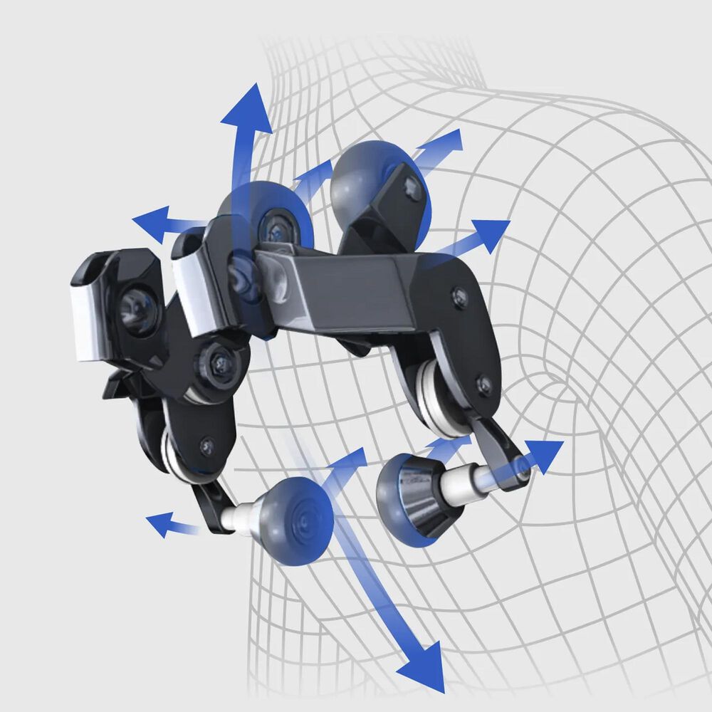 Osaki Advent 4D Power Zero Gravity Massage Chair with Spinning Calf Rollers in Black, , large