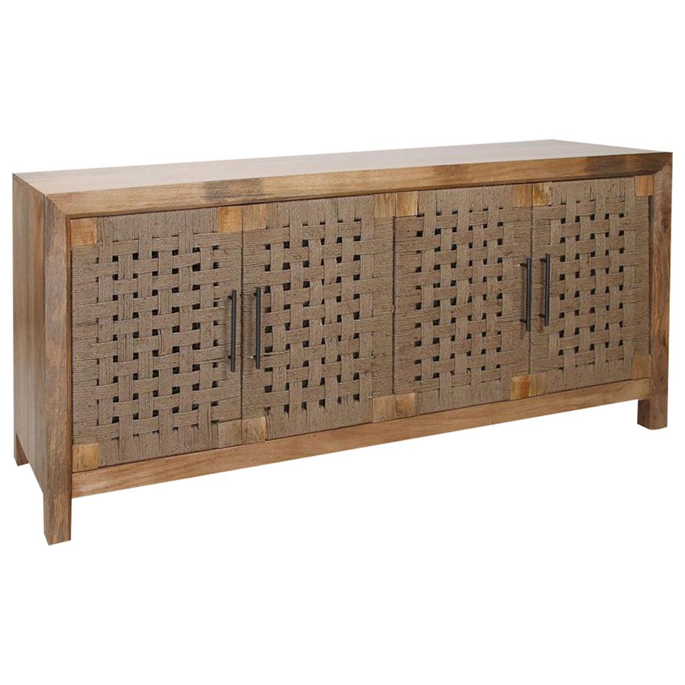 Shell Island Furniture Augustine 4 Door Credenza in Brown, , large