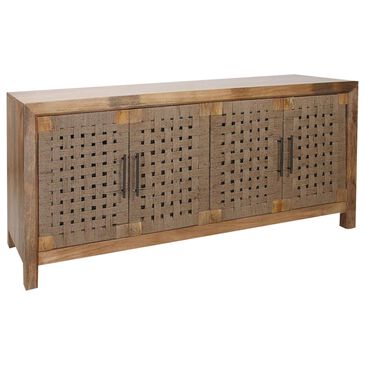 Shell Island Furniture Augustine 4 Door Credenza in Brown, , large