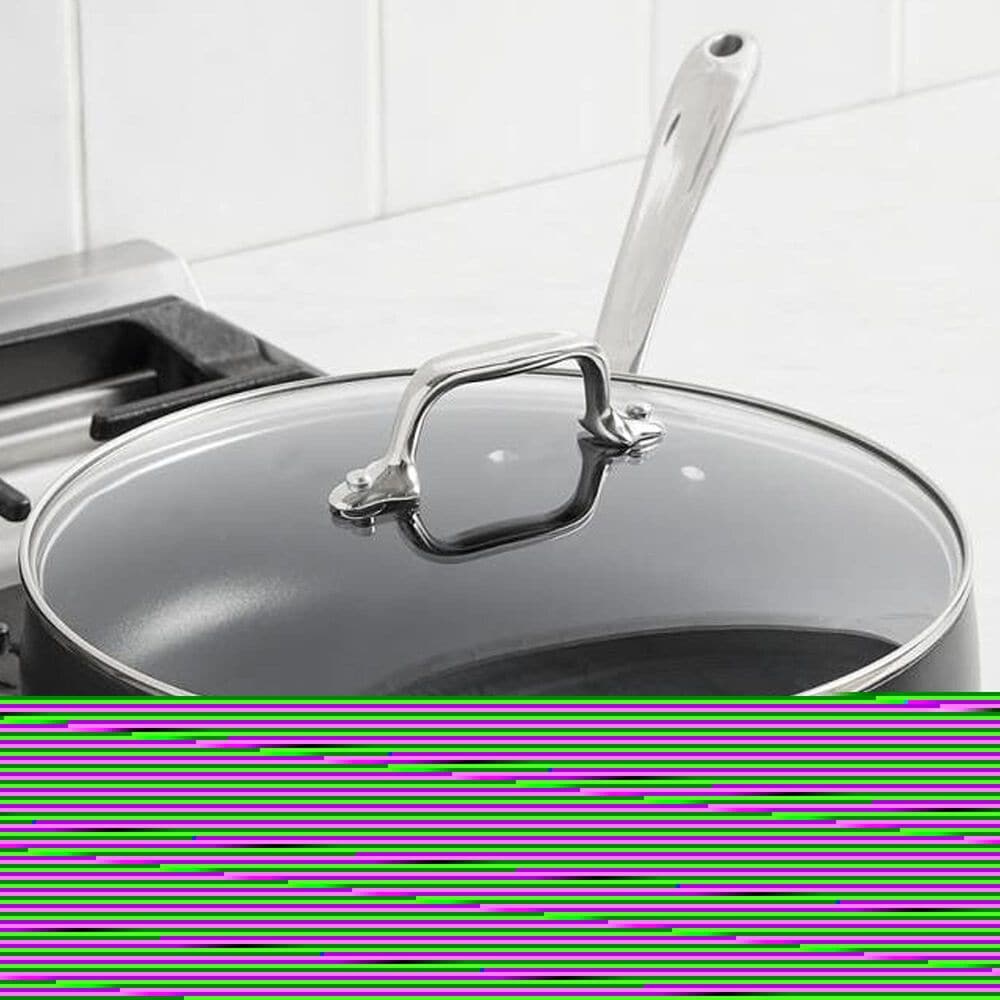 All-Clad HA1 Expert 4-Quart Nonstick Saute Pan with Lid in Black, , large