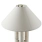 Four Hands Medici Table Lamp in Charcoal, White and Antique Brass, , large
