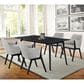 Blue River Westmont and Renzo 5-Piece Dining Set with Gray Cushion in Black, , large