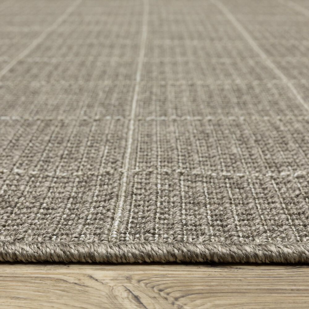 Oriental Weavers Caicos CA04B 6&#39;7&quot; x 9&#39;2&quot; Grey Area Rug, , large