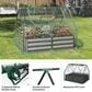 Timberlake Raised Garden Bed with Green House in Green, , large