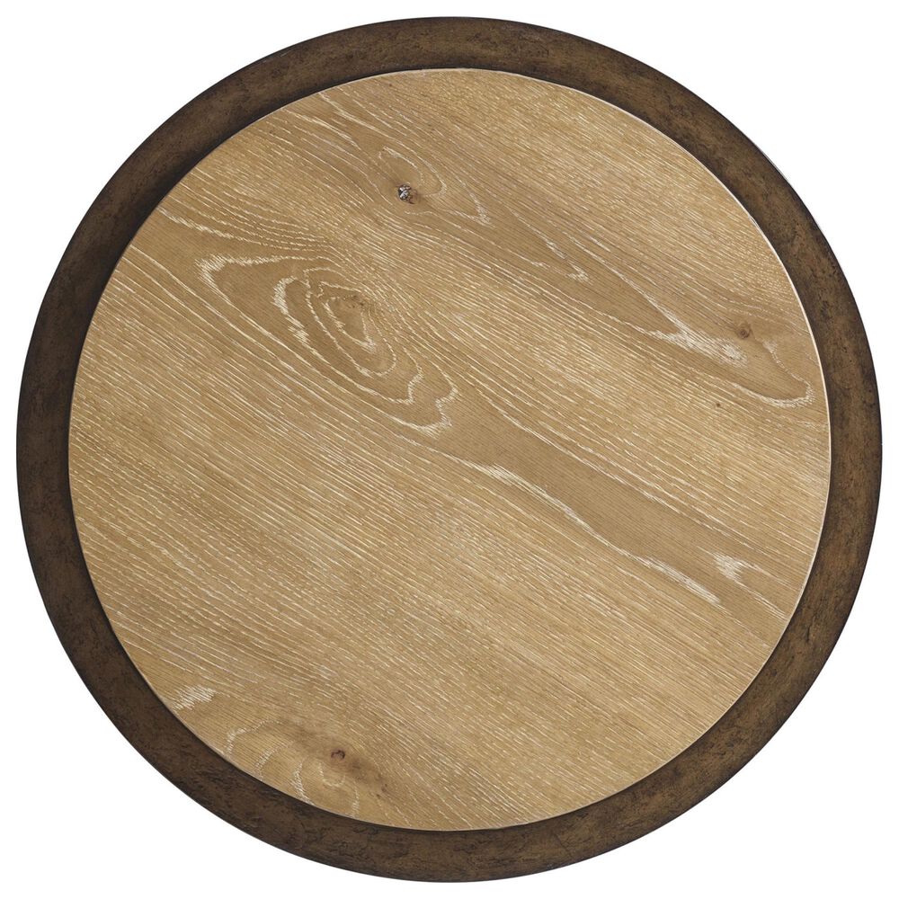 Lexington Home Brands Montecito Catalonia Round Side Table in Chaparral and Bronze, , large