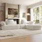 Hearth and Haven 2-Piece Right Facing L-Shaped Sectional Sofa with Pillow Back Cushions in White, , large