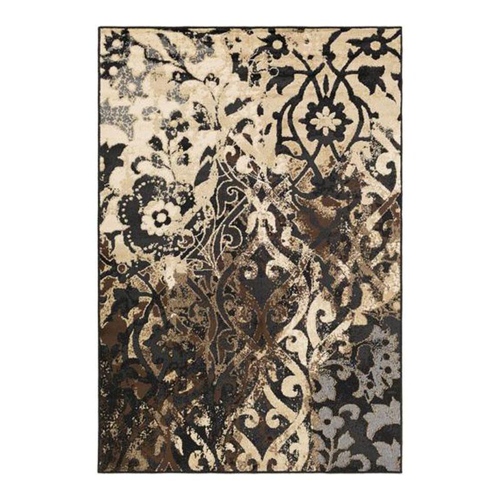Surya Paramount PAR-1066 2" x 3" Black/Beige/Brown Scatter Rug, , large