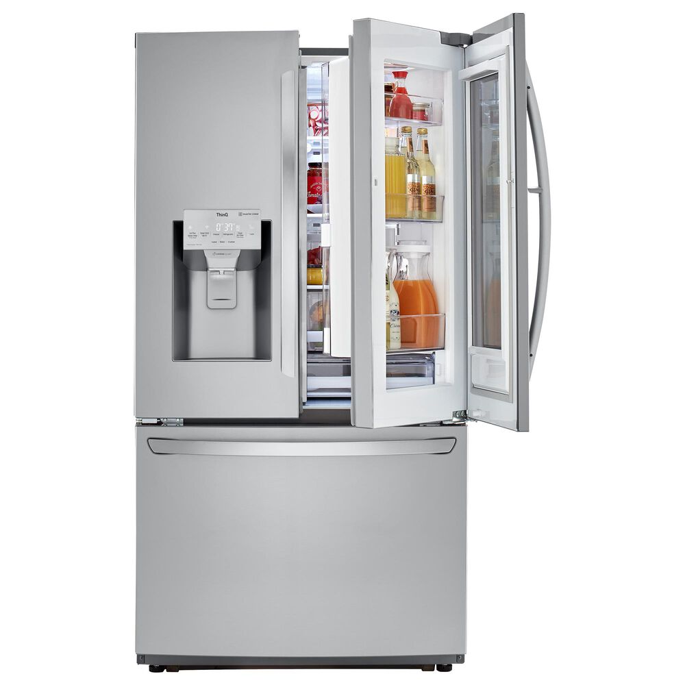 Lg 26 Cu Ft Smart Wi Fi Enabled Instaview Door In Door Refrigerator In Stainless Steel Nebraska Furniture Mart