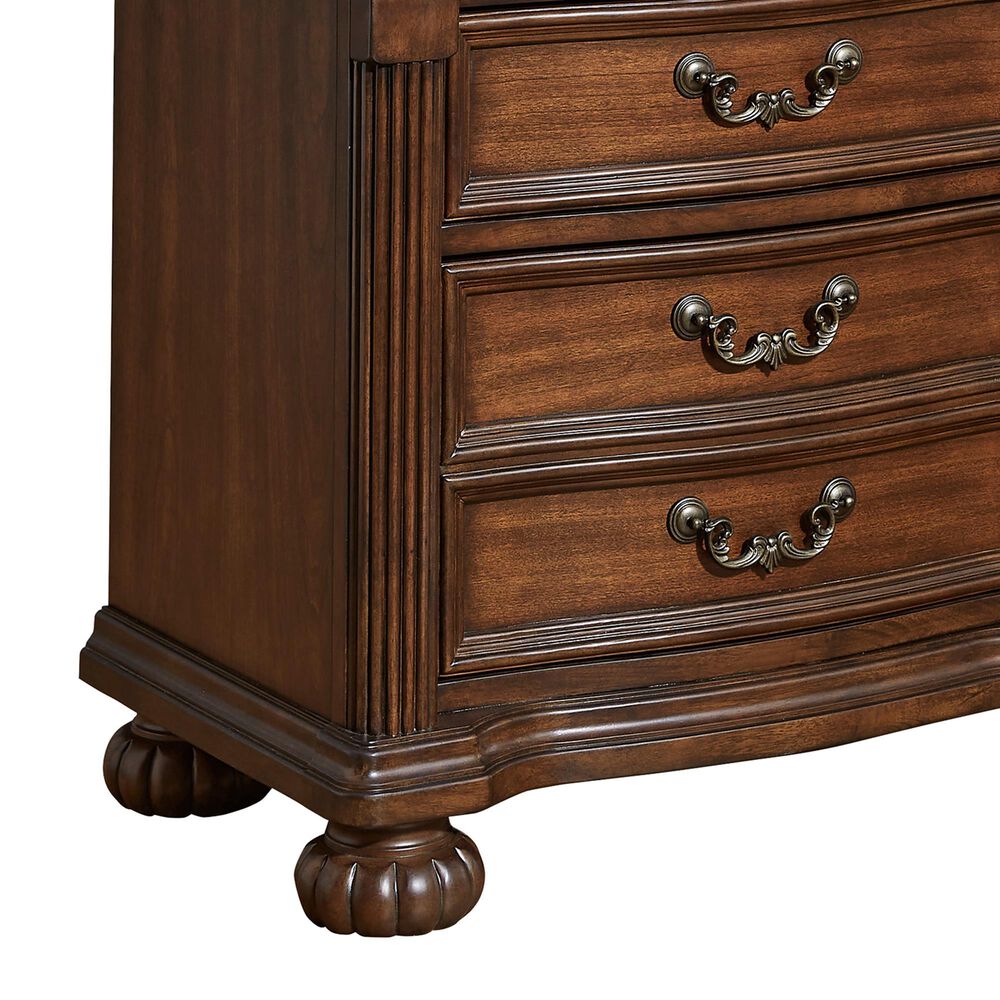 Ashley Lavinton 3-Drawer Nightstand in Cherry Brown, , large
